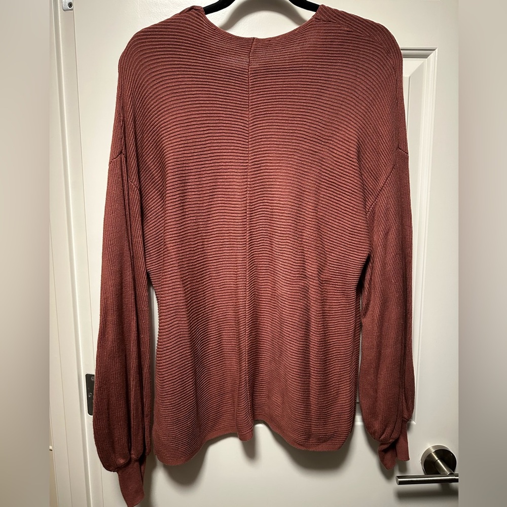 1.STATE Ribbed Balloon Sleeve Sweater - Picture 3 of 8